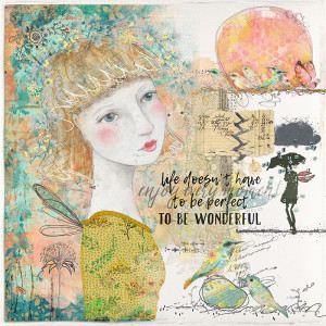 June Monthly Muse | Week 3: Doodles, Transfers, Stickers & Art Dolls