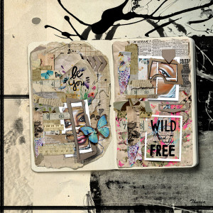 2023 June - Art journaling - Week 4 (papers)