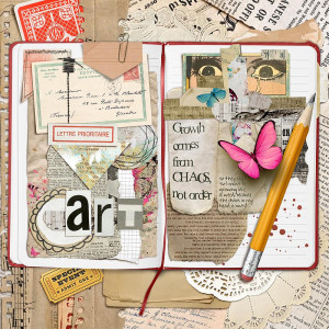June Monthly Muse | Week 4 - Papers, ephemera, torn papers etc.