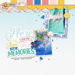 Scrapping with Liz- Template 2023- Sun and Fun Memories