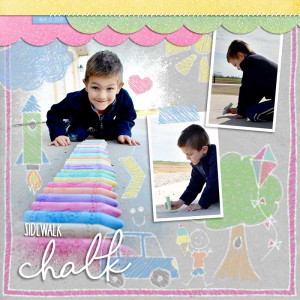 Sidewalk Chalk (July '23 Template Challenge)