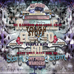 Art Journaling-Personal-July 2023-Purple Rain