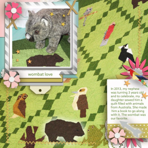 July Template Challenge Wombat Love