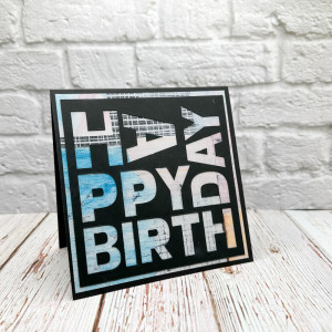 Happy Birthday Cut Out Card