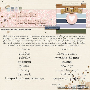 seasonal september photo prompts | from the tlp blog