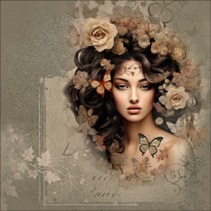 Roses And Butterflies