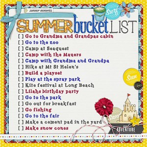 Summer Bucket List