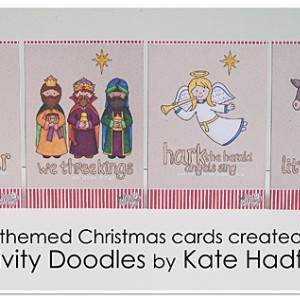 Christmas carol cards