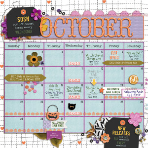 UPDATED October Calendar 2023