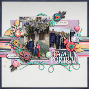 Family Portrait In France (Off-Theme Scrap Challenge | Halloween Bash 2023)