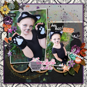 Wicked Cute ~ Watch Cheryl Scrap LIVE! Session for Halloween Bash 2022 ~ Layout 1