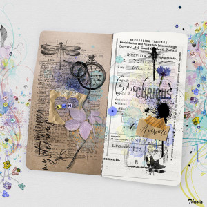 2023 Oct - Art journaling - Dragonflies