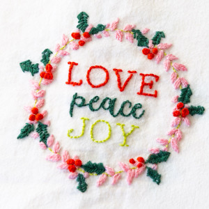 Embroidered Tea Towel (hybrid)