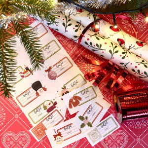 Christmas present labels- hybrid