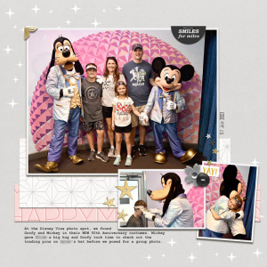 Photo with Goofy and Mickey