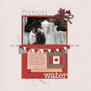 Frozen water