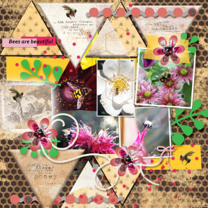 Day 25 Double Template I Love Bees Studio Liv And Scrapping With Liz
