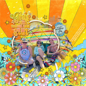 1-11-24 Colorful Wordart - Girls Just Wanna Have Sun