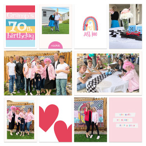 70th birthday - left side