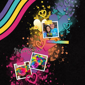Rainbow-roses