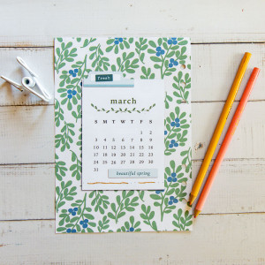 March Planner Calendar page (hybrid)