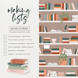 Making Lists - Books To Read March 2024