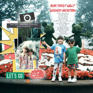 March Template Challenge Our First Family Disney Trip 1992