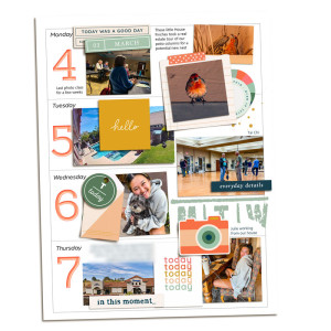 Week 10 Memory Planner - Left page