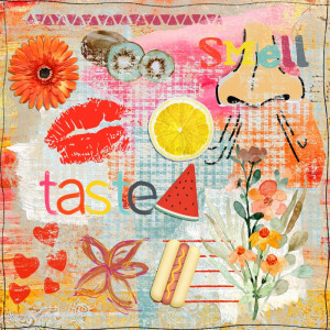 Taste Smell - March Art Journal Muse Week 4