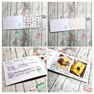 Lay flat recipe book - inside