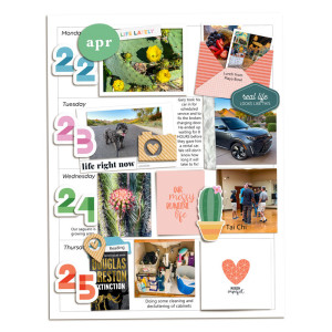 Week 17 Memory Planner - Left page