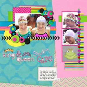King and Queen Swim Caps