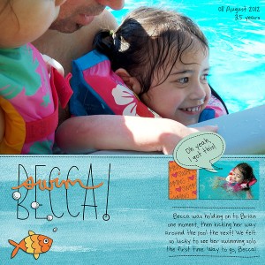 Swim Becca!