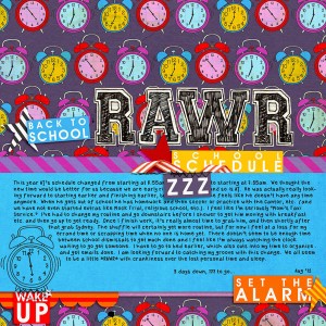 Back to School RAWR