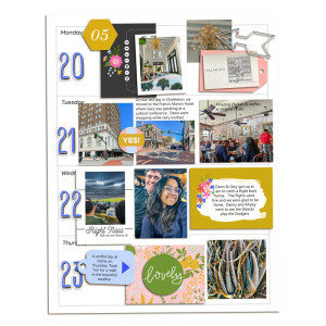 Week 21 Memory Planner - Left Page