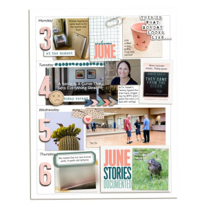 Week 23 Memory Planner - left page