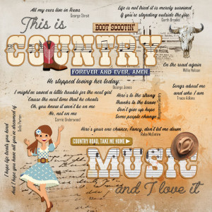 Country Music - June Art Journal Muse  Week 3