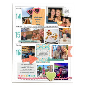 Week 24 Memory Planner - Right page