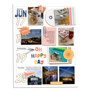 Week 25 Memory Planner - Left Page