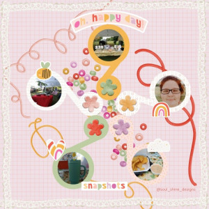 Laura Rogers Dunia Designs Happy Scraplift