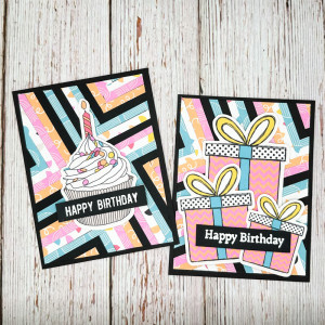 Herringbone Birthday Card