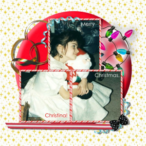 August Scrap Lift Merry Christmas, Christina