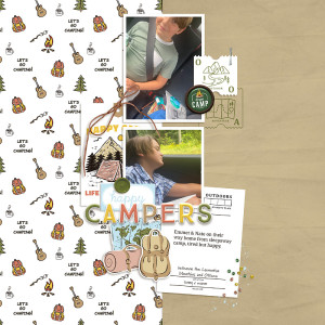 Aug 24 Scraplift Challenge: Happy Campers