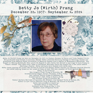 SOSN Sept. 18- In Memory of Betty Prang