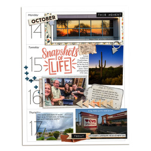 Week 42 Memory Planner (left page)