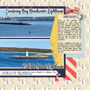 Courtenay Bay and McNabs Island Lights