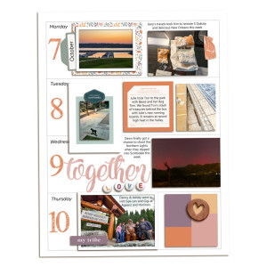 Week 43 Memory Planner (left page)