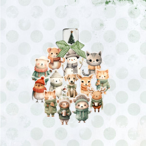 Filled Festive Shapes - Ornament