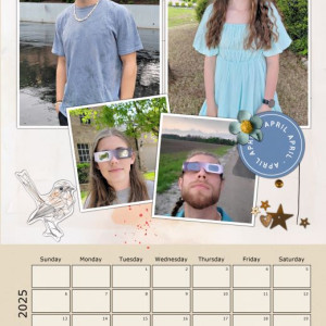 2025 CALENDAR - Apr