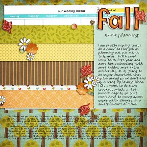 Fall Menu Planning